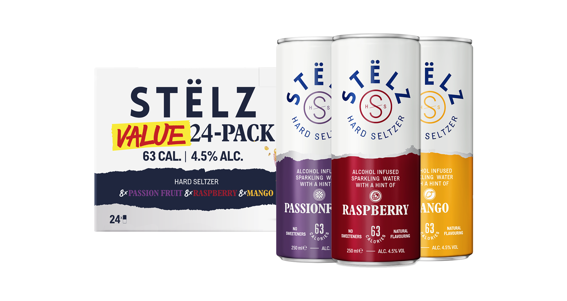 STËLZ 24-Value Pack Hard Seltzer